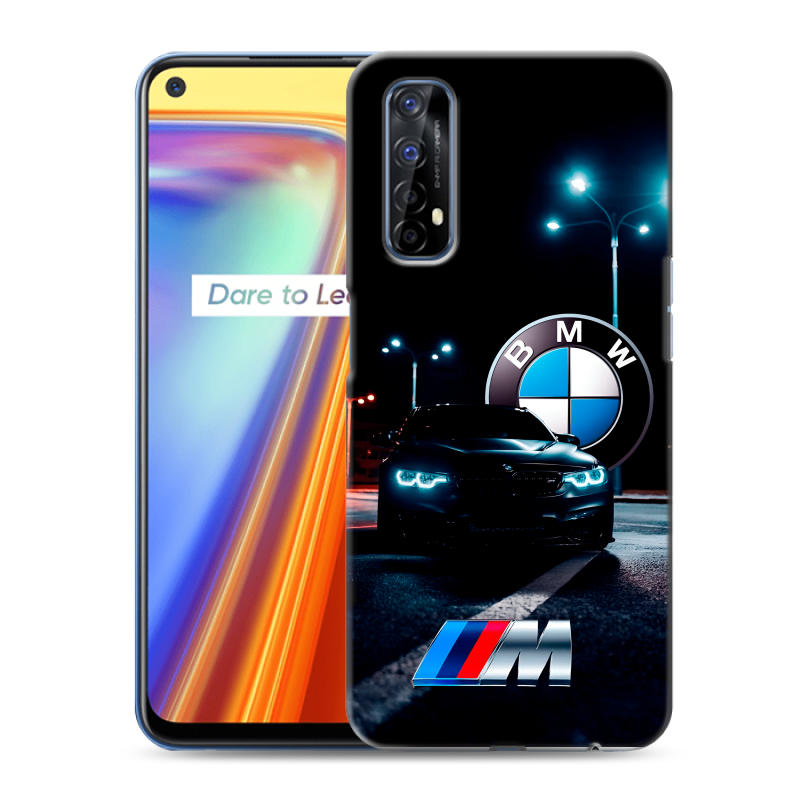 Силиконовый чехол на Realme 7 с принтом БМВ BMW Силиконовый чехол на Realme 7 с принтом БМВ BMW