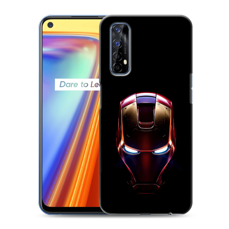 Силиконовый чехол на Realme 7 с принтом IronMan Железный человек Силиконовый чехол на Realme 7 с принтом IronMan Железный человек