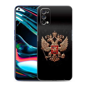 Силиконовый противоударный чехол на Realme 7 Pro с принтом Герб России Силиконовый противоударный чехол на Realme 7 Pro с принтом Герб России