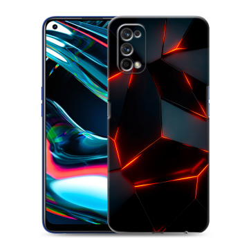 Силиконовый противоударный чехол на Realme 7 Pro с принтом Яркие абстракции Силиконовый противоударный чехол на Realme 7 Pro с принтом Яркие абстракции