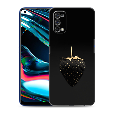 Силиконовый противоударный чехол на Realme 7 Pro с принтом Черная клубника Силиконовый противоударный чехол на Realme 7 Pro с принтом Черная клубника