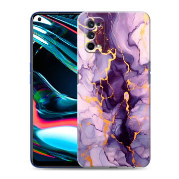 Силиконовый противоударный чехол на Realme 7 Pro с принтом Мрамор Силиконовый противоударный чехол на Realme 7 Pro с принтом Мрамор