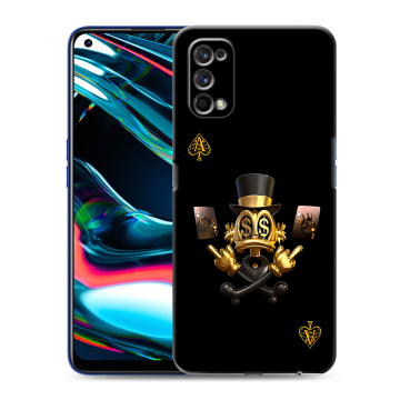 Силиконовый противоударный чехол на Realme 7 Pro с принтом Золотой скрудж макдак
