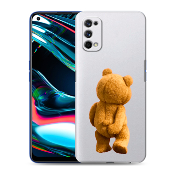Силиконовый противоударный чехол на Realme 7 Pro с принтом Медведь Силиконовый противоударный чехол на Realme 7 Pro с принтом Медведь