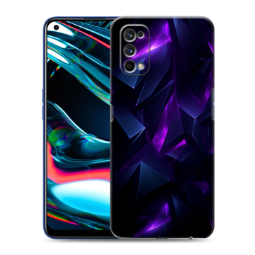 Силиконовый противоударный чехол на Realme 7 Pro с принтом Абстракиция