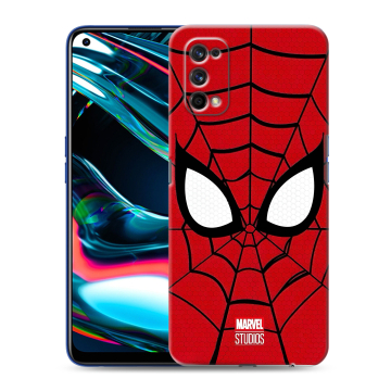 Силиконовый противоударный чехол на Realme 7 Pro с принтом человек паук spiderman
