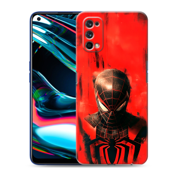 Силиконовый противоударный чехол на Realme 7 Pro с принтом человек паук spiderman Силиконовый противоударный чехол на Realme 7 Pro с принтом человек паук spiderman