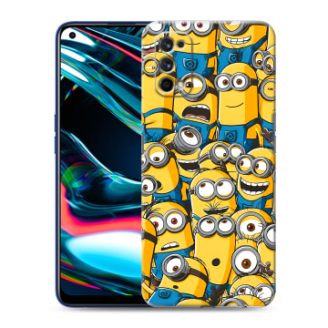 Силиконовый противоударный чехол на Realme 7 Pro с принтом Миньоны Силиконовый противоударный чехол на Realme 7 Pro с принтом Миньоны