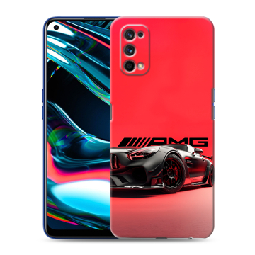 Силиконовый противоударный чехол на Realme 7 Pro с принтом Мерседес Mercedes AMG