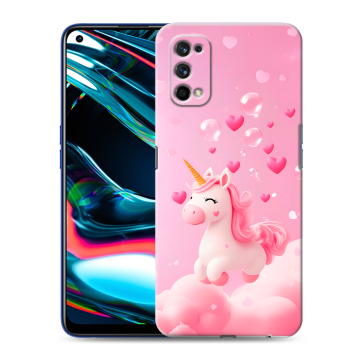 Силиконовый противоударный чехол на Realme 7 Pro с принтом Единорог Силиконовый противоударный чехол на Realme 7 Pro с принтом Единорог