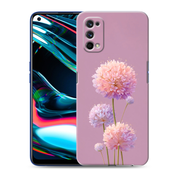 Силиконовый противоударный чехол на Realme 7 Pro с принтом Цветы
