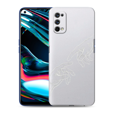 Силиконовый противоударный чехол на Realme 7 Pro с принтом Сотворение мира