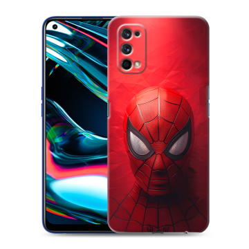 Силиконовый противоударный чехол на Realme 7 Pro с принтом Spiderman Человек паук Силиконовый противоударный чехол на Realme 7 Pro с принтом Spiderman Человек паук