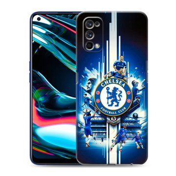 Силиконовый противоударный чехол на Realme 7 Pro с принтом Chelsea Челси