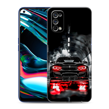 Силиконовый противоударный чехол на Realme 7 Pro с принтом BMW БМВ