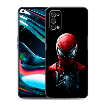 Силиконовый противоударный чехол на Realme 7 Pro с принтом Spiderman Человек паук