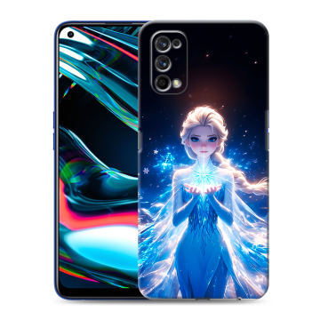 Силиконовый противоударный чехол на Realme 7 Pro с принтом Холодное сердце Frozen Силиконовый противоударный чехол на Realme 7 Pro с принтом Холодное сердце Frozen