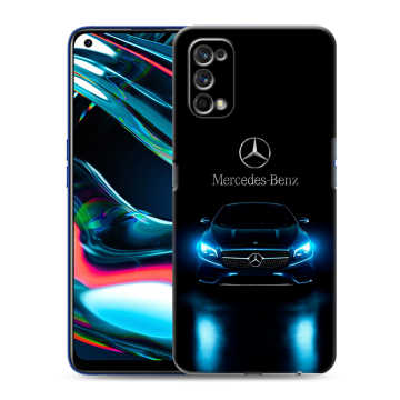 Силиконовый противоударный чехол на Realme 7 Pro с принтом Mercedes Мерседес