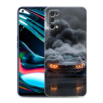 Силиконовый противоударный чехол на Realme 7 Pro с принтом BMW БМВ