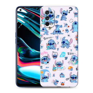 Силиконовый противоударный чехол на Realme 7 Pro с принтом Лило и Стич