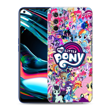 Силиконовый противоударный чехол на Realme 7 Pro с принтом My little pony Дружба чудо Силиконовый противоударный чехол на Realme 7 Pro с принтом My little pony Дружба чудо