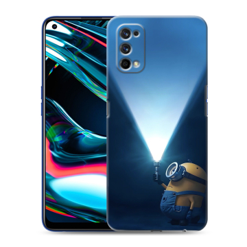 Силиконовый противоударный чехол на Realme 7 Pro с принтом Миньоны Силиконовый противоударный чехол на Realme 7 Pro с принтом Миньоны