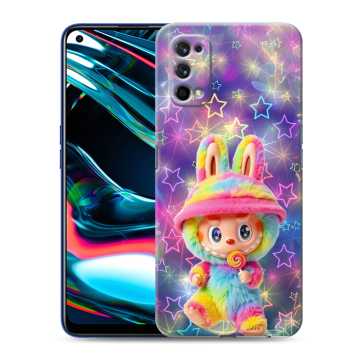 Силиконовый противоударный чехол на Realme 7 Pro с принтом Labubu Лабубу Силиконовый противоударный чехол на Realme 7 Pro с принтом Labubu Лабубу