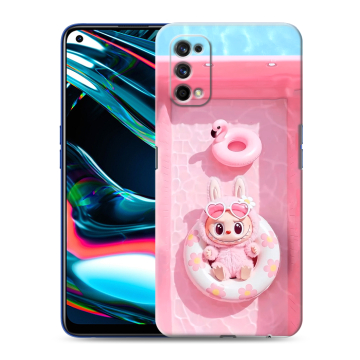 Силиконовый противоударный чехол на Realme 7 Pro с принтом Labubu Лабубу Силиконовый противоударный чехол на Realme 7 Pro с принтом Labubu Лабубу