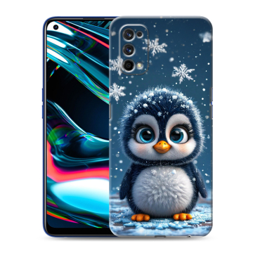 Силиконовый противоударный чехол на Realme 7 Pro с принтом Новый год