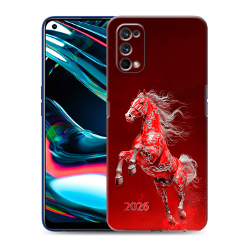Силиконовый противоударный чехол на Realme 7 Pro с принтом Новый год