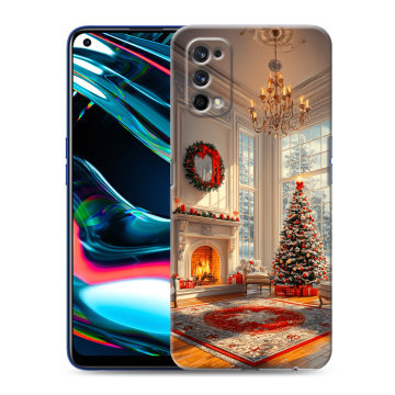 Силиконовый противоударный чехол на Realme 7 Pro с принтом Новый год
