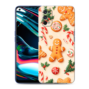Силиконовый противоударный чехол на Realme 7 Pro с принтом Новый год