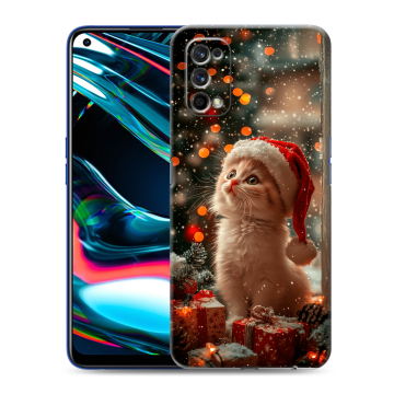 Силиконовый противоударный чехол на Realme 7 Pro с принтом Новый год