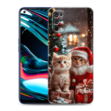 Силиконовый противоударный чехол на Realme 7 Pro с принтом Новый год