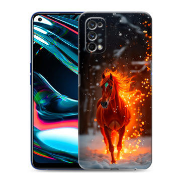 Силиконовый противоударный чехол на Realme 7 Pro с принтом Новый год Силиконовый противоударный чехол на Realme 7 Pro с принтом Новый год