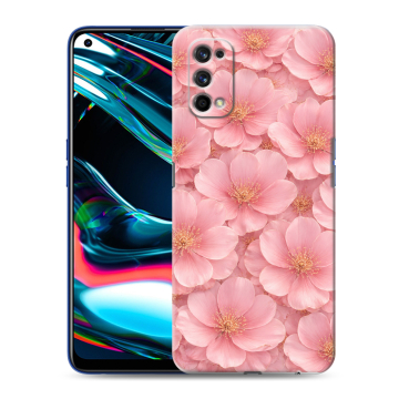 Силиконовый противоударный чехол на Realme 7 Pro с принтом женский