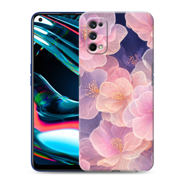 Силиконовый противоударный чехол на Realme 7 Pro с принтом женский