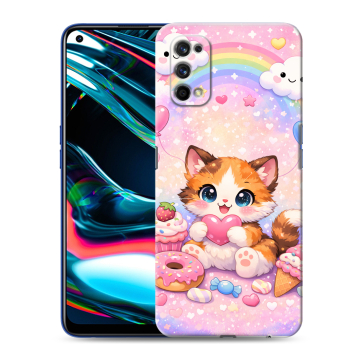 Силиконовый противоударный чехол на Realme 7 Pro с принтом для девочек Силиконовый противоударный чехол на Realme 7 Pro с принтом для девочек