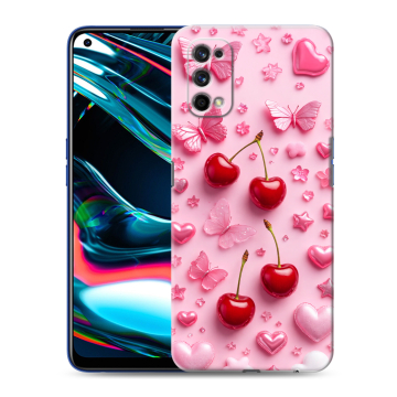 Силиконовый противоударный чехол на Realme 7 Pro с принтом для девочек Силиконовый противоударный чехол на Realme 7 Pro с принтом для девочек