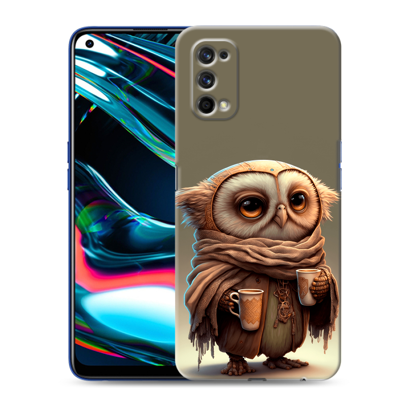 Пластиковый чехол на Realme 7 Pro с принтом Сова Пластиковый чехол на Realme 7 Pro с принтом Сова