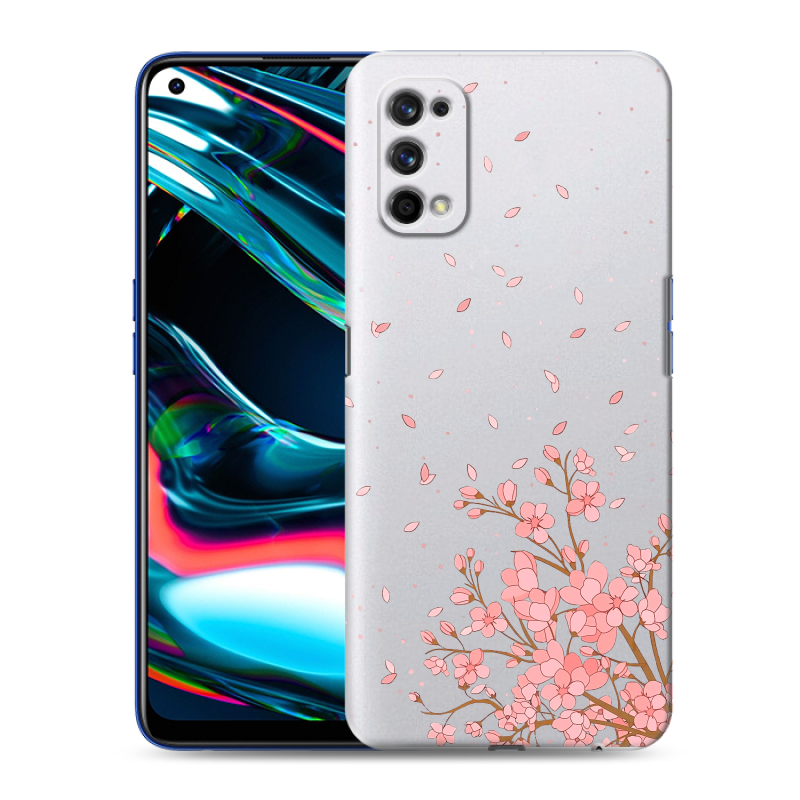 Пластиковый чехол на Realme 7 Pro с принтом Ветка сакуры Пластиковый чехол на Realme 7 Pro с принтом Ветка сакуры