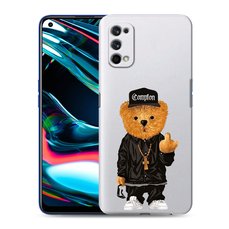 Пластиковый чехол на Realme 7 Pro с принтом Плюшевый медведь Пластиковый чехол на Realme 7 Pro с принтом Плюшевый медведь