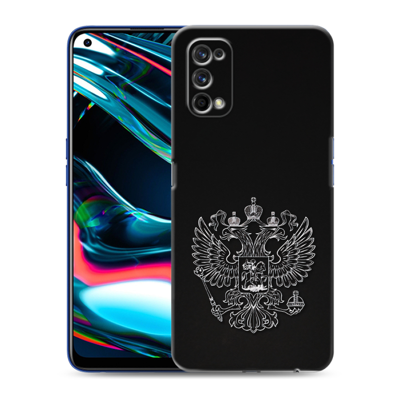 Пластиковый чехол на Realme 7 Pro с принтом Герб России Пластиковый чехол на Realme 7 Pro с принтом Герб России