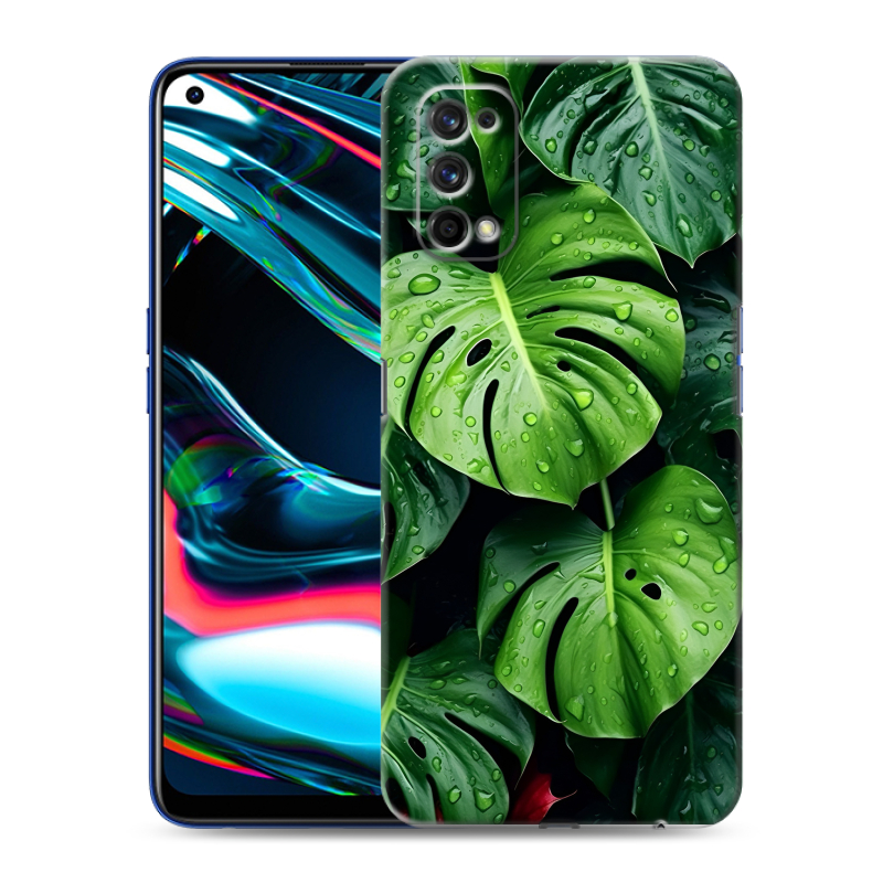 Пластиковый чехол на Realme 7 Pro с принтом Листья Пластиковый чехол на Realme 7 Pro с принтом Листья