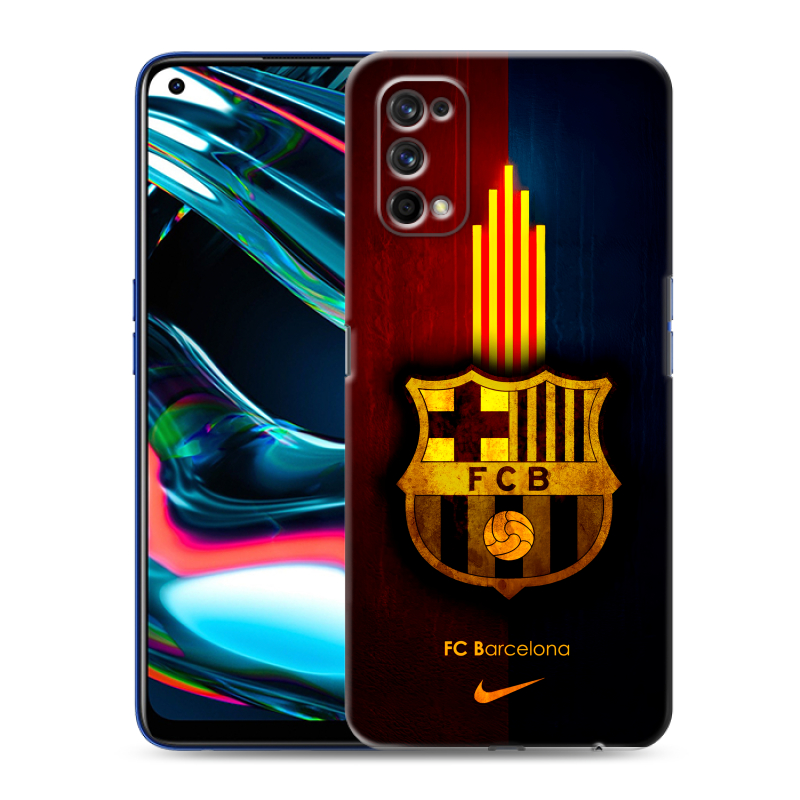 Силиконовый противоударный чехол на Realme 7 Pro с принтом Барселона Barcelona Силиконовый противоударный чехол на Realme 7 Pro с принтом Барселона Barcelona