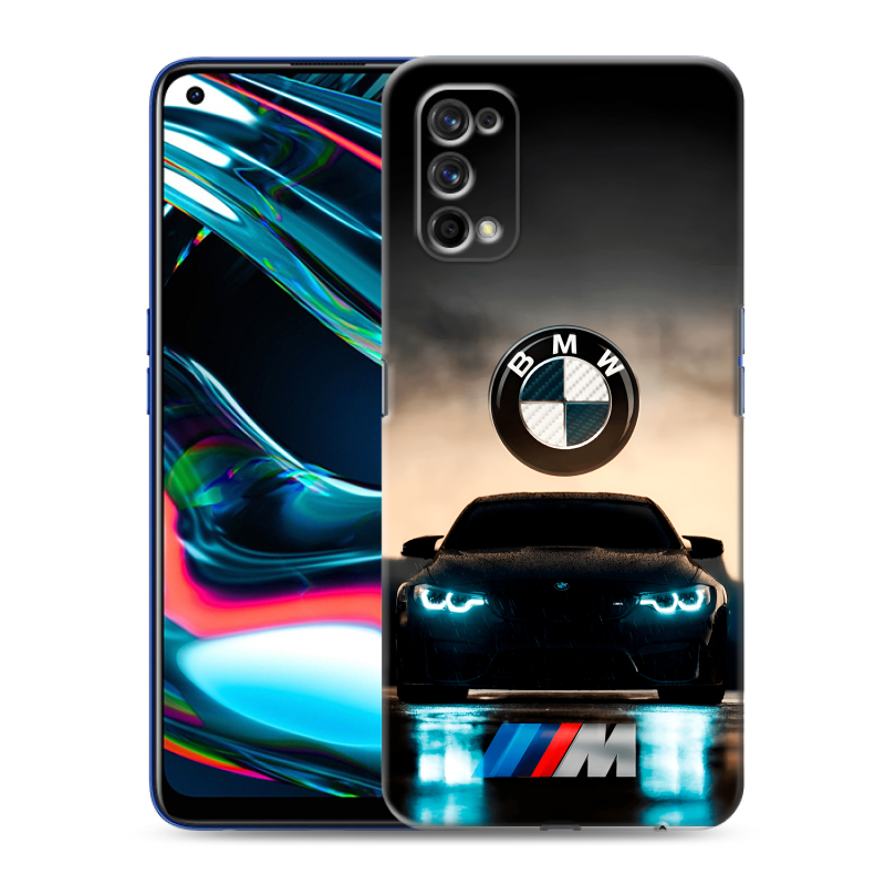 Силиконовый противоударный чехол на Realme 7 Pro с принтом БМВ BMW Силиконовый противоударный чехол на Realme 7 Pro с принтом БМВ BMW