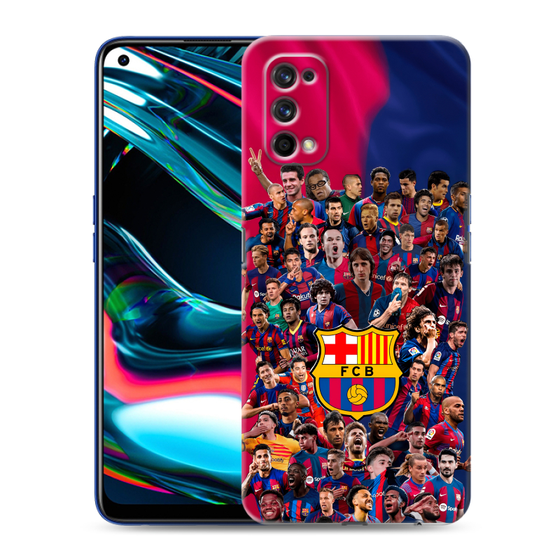 Силиконовый противоударный чехол на Realme 7 Pro с принтом Барселона Barcelona Силиконовый противоударный чехол на Realme 7 Pro с принтом Барселона Barcelona