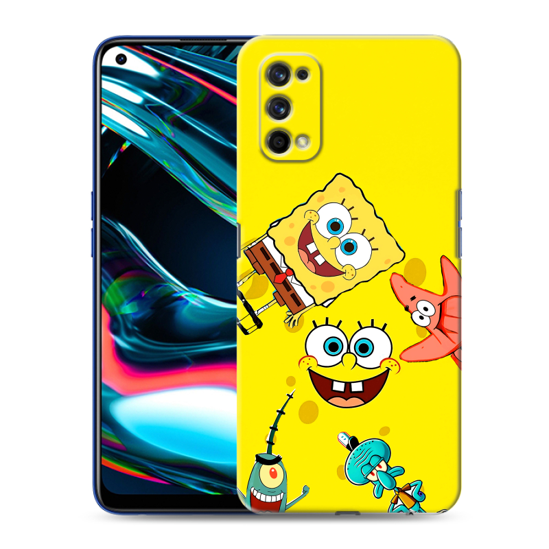 Силиконовый противоударный чехол на Realme 7 Pro с принтом Спанч боб Спанчбоб Силиконовый противоударный чехол на Realme 7 Pro с принтом Спанч боб Спанчбоб