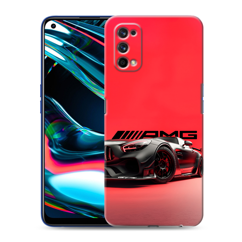 Пластиковый чехол на Realme 7 Pro с принтом Мерседес Mercedes AMG Пластиковый чехол на Realme 7 Pro с принтом Мерседес Mercedes AMG