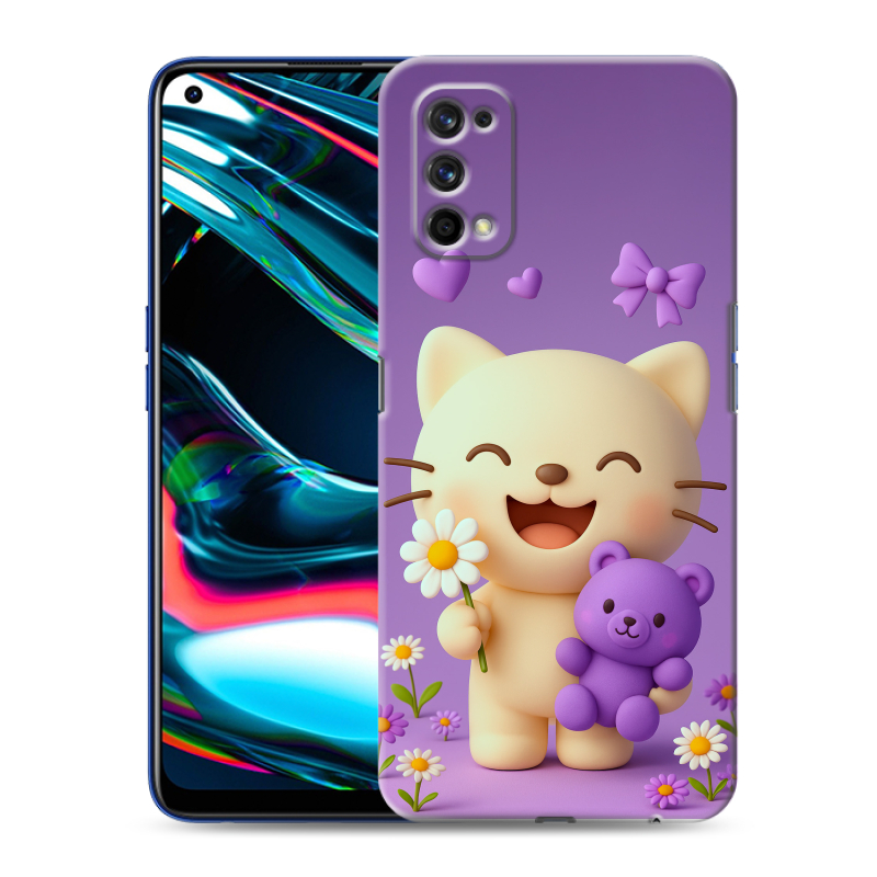 Силиконовый противоударный чехол на Realme 7 Pro с принтом для девочек Силиконовый противоударный чехол на Realme 7 Pro с принтом для девочек